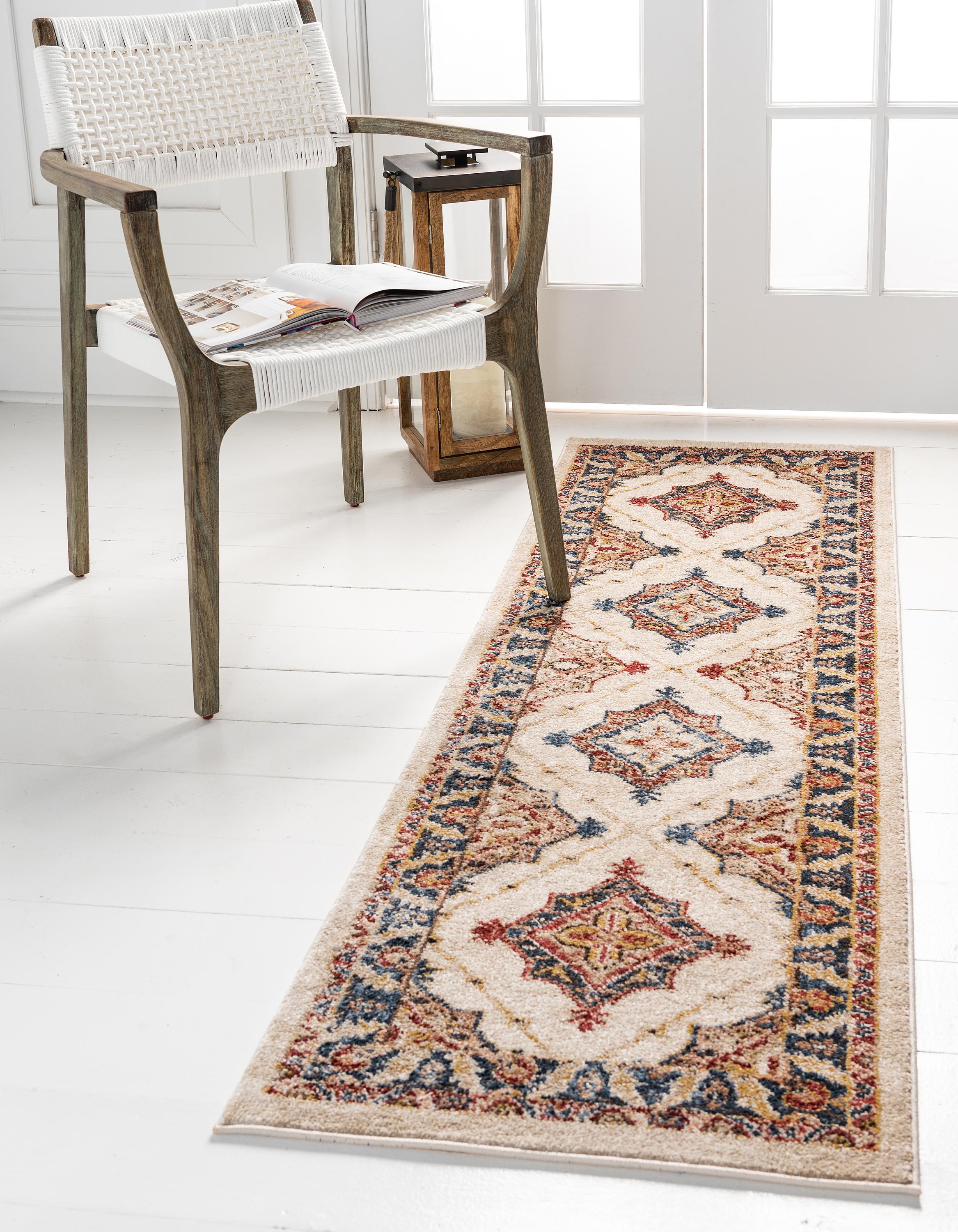 Cream 2' x 6' Arcadia Runner Rug eSaleRugs
