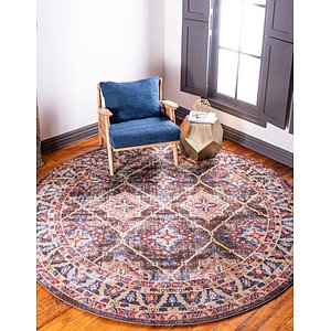 Unique Loom 8' x 8' Utopia Round Rug