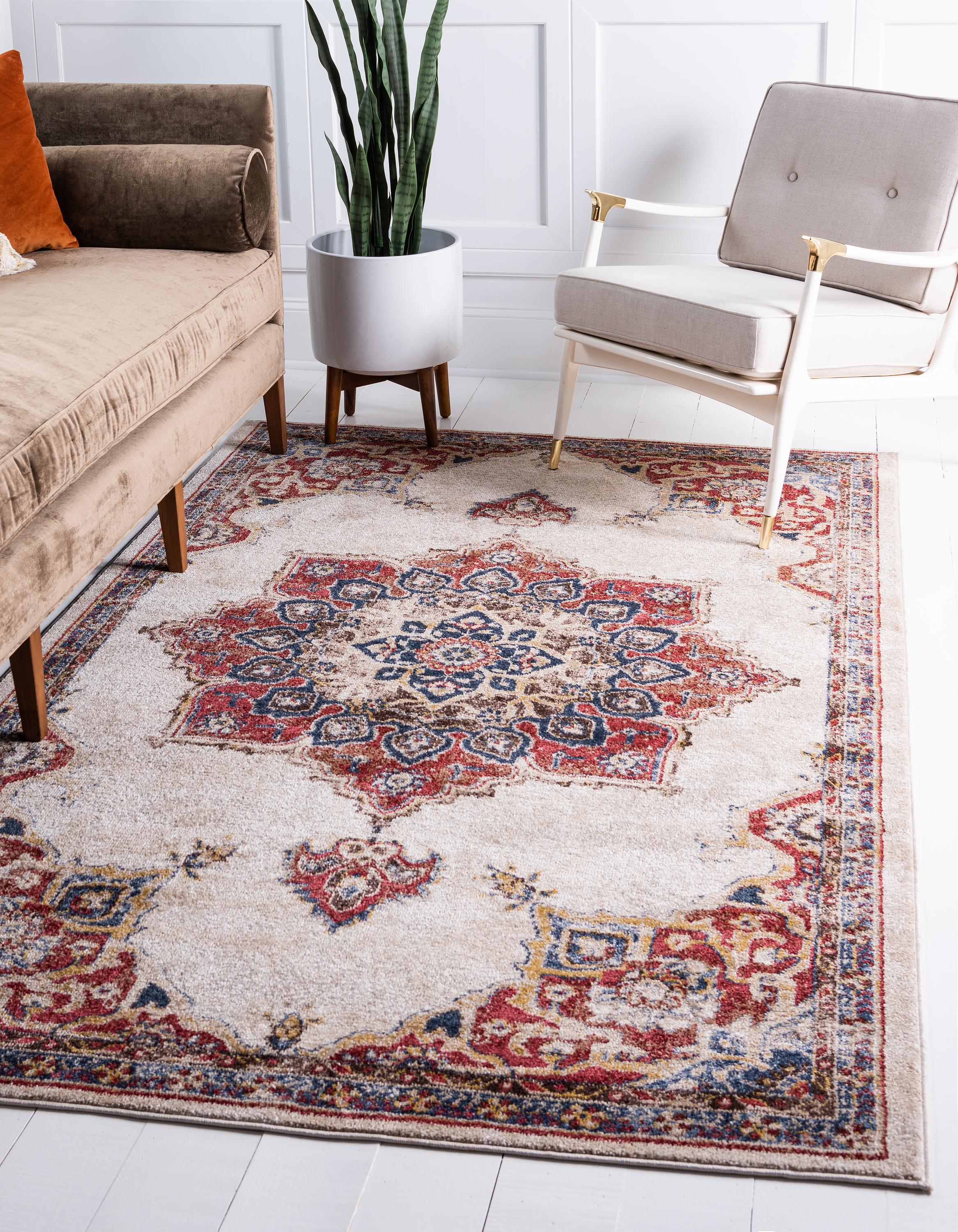 Cream 5' x 8' Arcadia Rug eSaleRugs