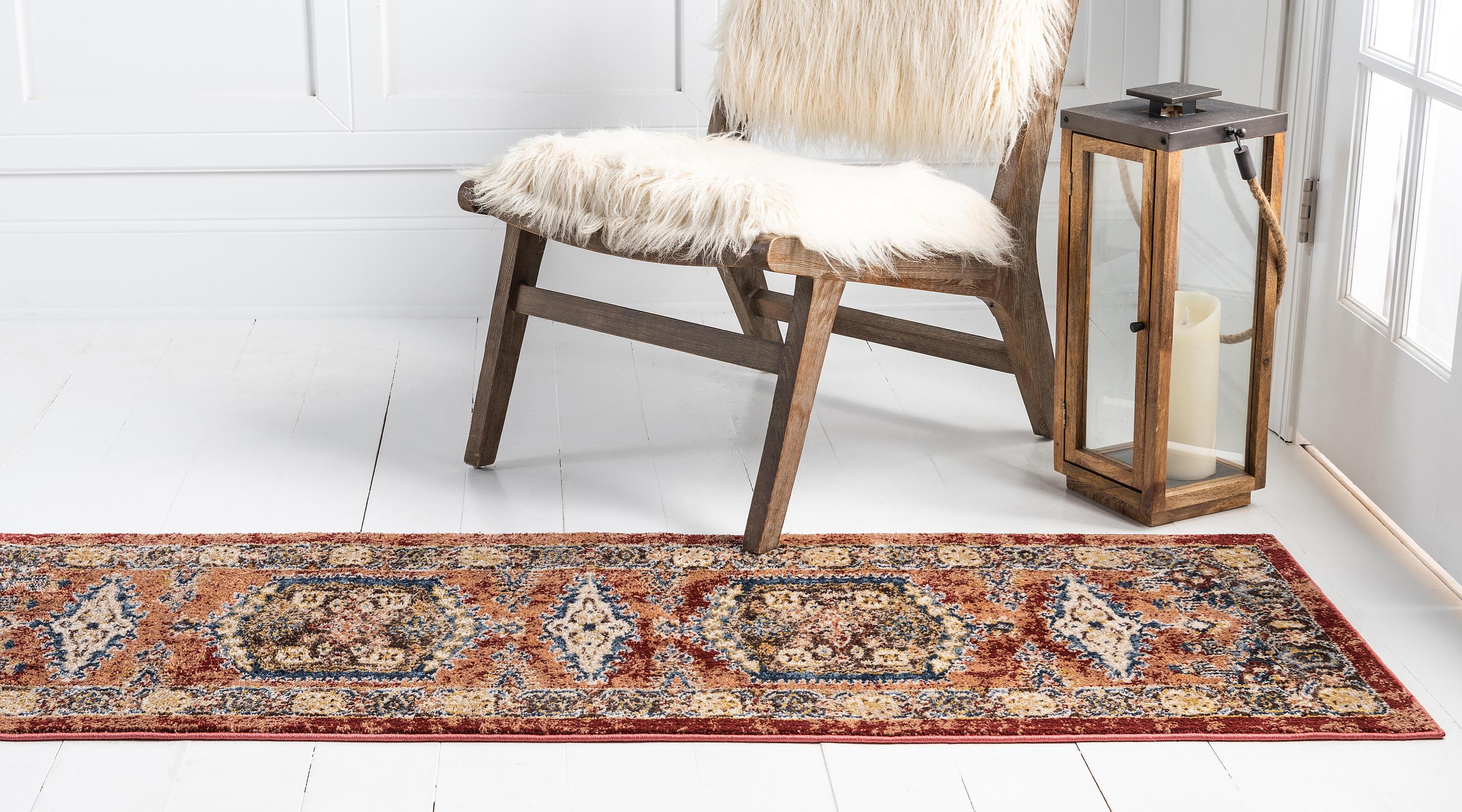 Terracotta 2' 7 x 10' Arcadia Runner Rug eSaleRugs