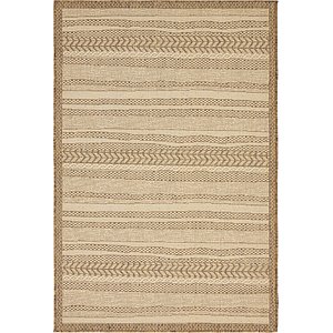 Unique Loom 4' x 6' Outdoor Border Rug