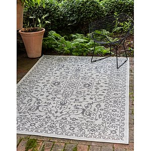 Unique Loom 7' x 10' Outdoor Botanical Rug