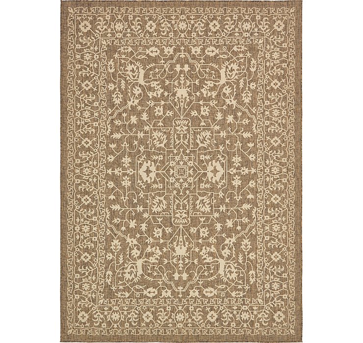 7' x 10' Outdoor Botanical Rug