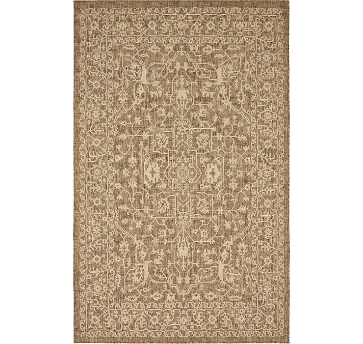 5' x 8' Outdoor Botanical Rug