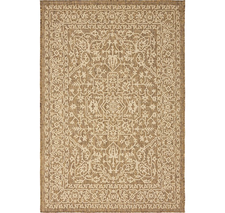 4' x 6' Outdoor Botanical Rug