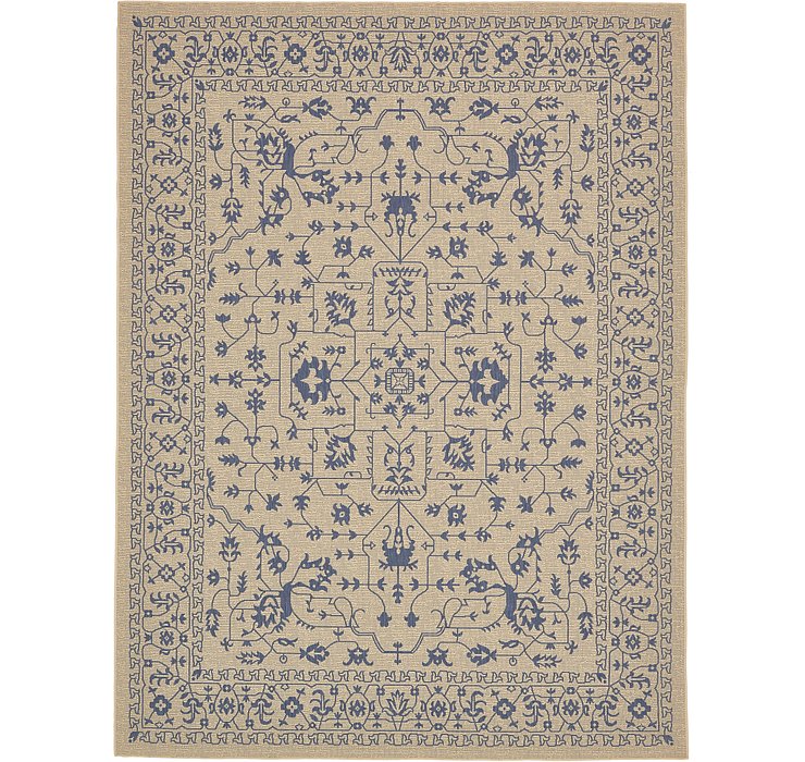 9' x 12' Outdoor Botanical Rug