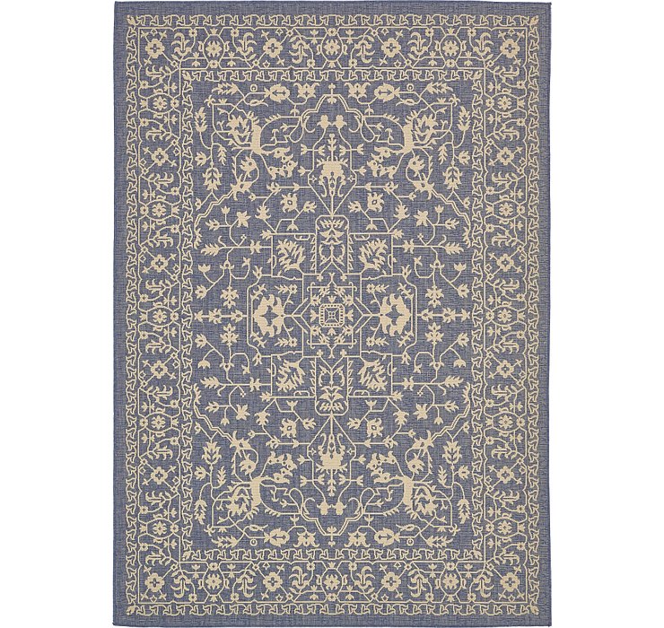 7' x 10' Outdoor Botanical Rug