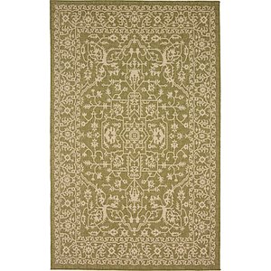 Unique Loom 5' x 8' Outdoor Botanical Rug