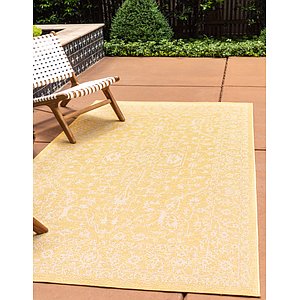 Unique Loom 8' x 11' 4 Outdoor Botanical Rug