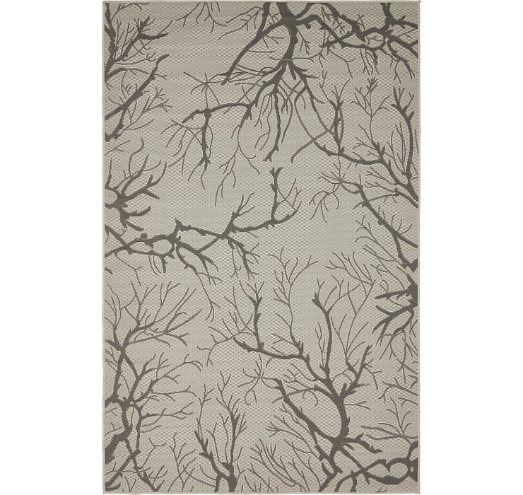 5' x 8' Outdoor Botanical Rug
