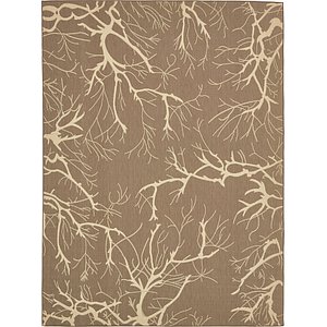 Unique Loom 9' x 12' Outdoor Botanical Rug