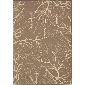 Unique Loom 7' x 10' Outdoor Botanical Rug