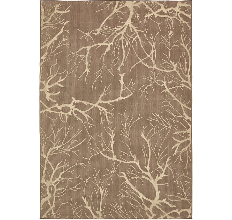 7' x 10' Outdoor Botanical Rug