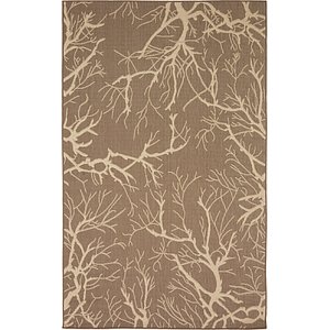 Unique Loom 5' x 8' Outdoor Botanical Rug