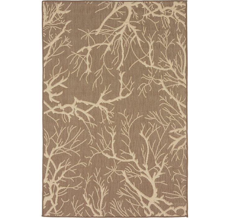 4' x 6' Outdoor Botanical Rug