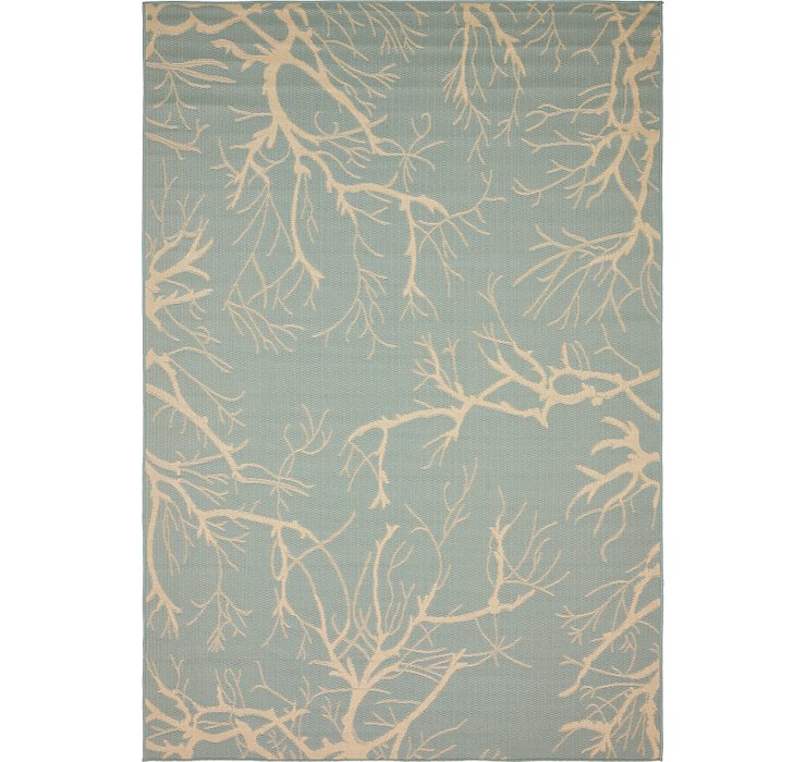 6' x 9' Outdoor Botanical Rug