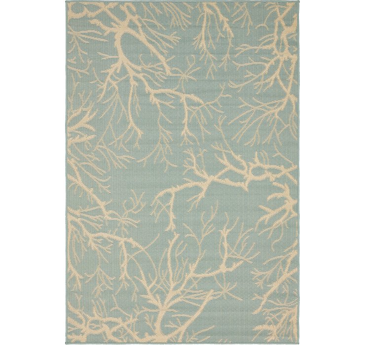 4' x 6' Outdoor Botanical Rug