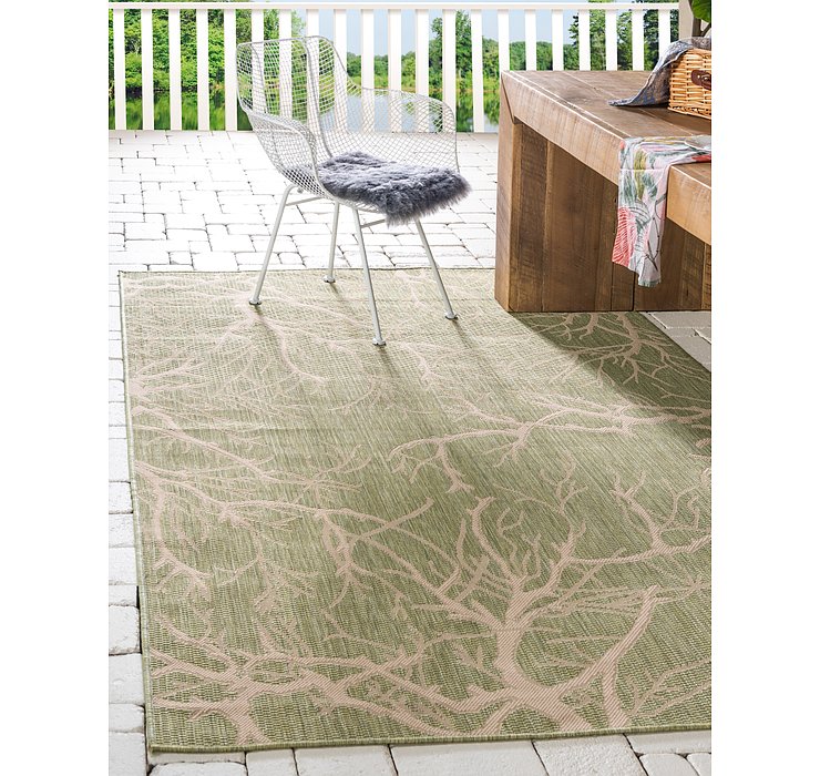 6' x 9' Outdoor Botanical Rug
