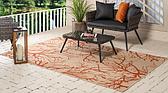 5' x 8' Outdoor Botanical Rug thumbnail