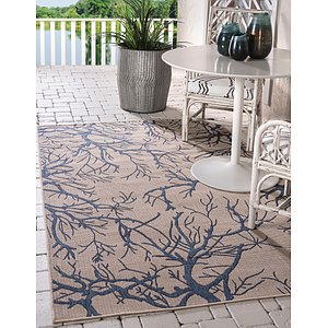 Unique Loom 2' x 3' Outdoor Botanical Rug