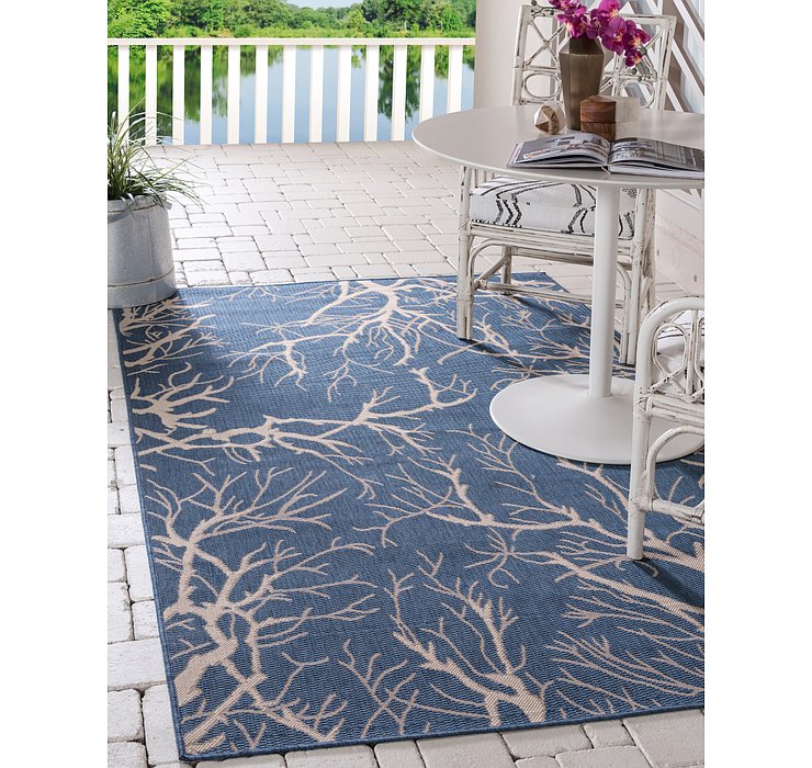 2' x 3' Outdoor Botanical Rug