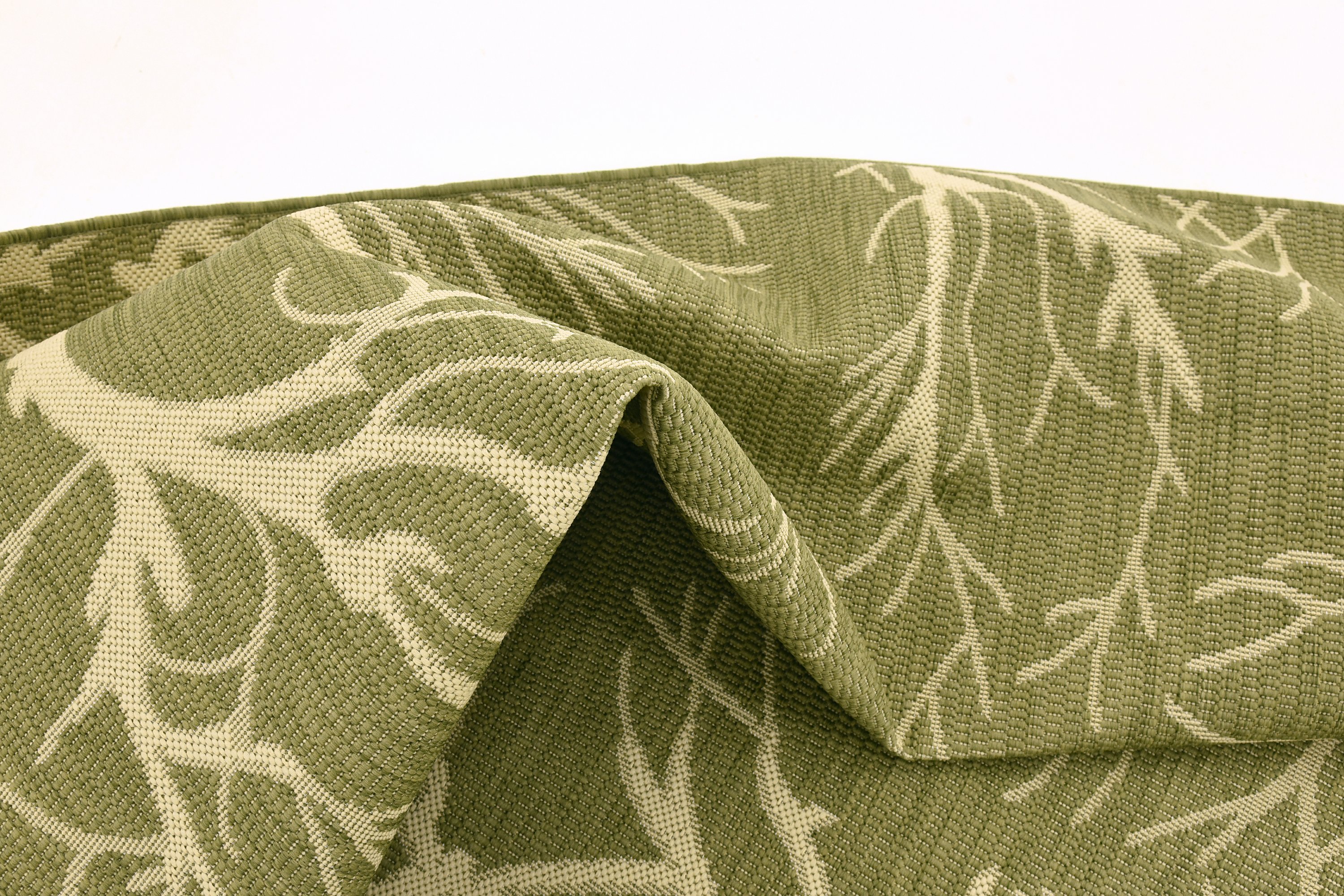 Green 6' x 9' Outdoor Botanical Rug Area Rugs eSaleRugs