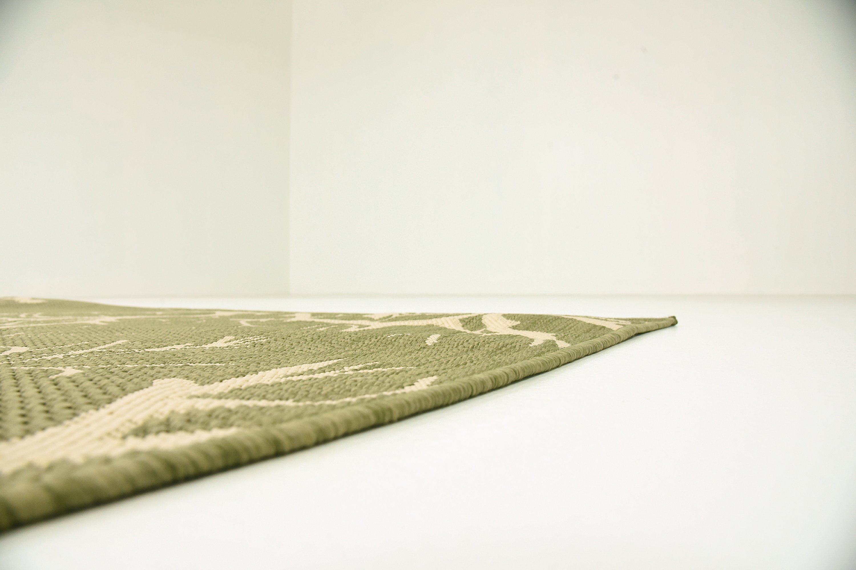 Green 6' x 9' Outdoor Botanical Rug Area Rugs eSaleRugs