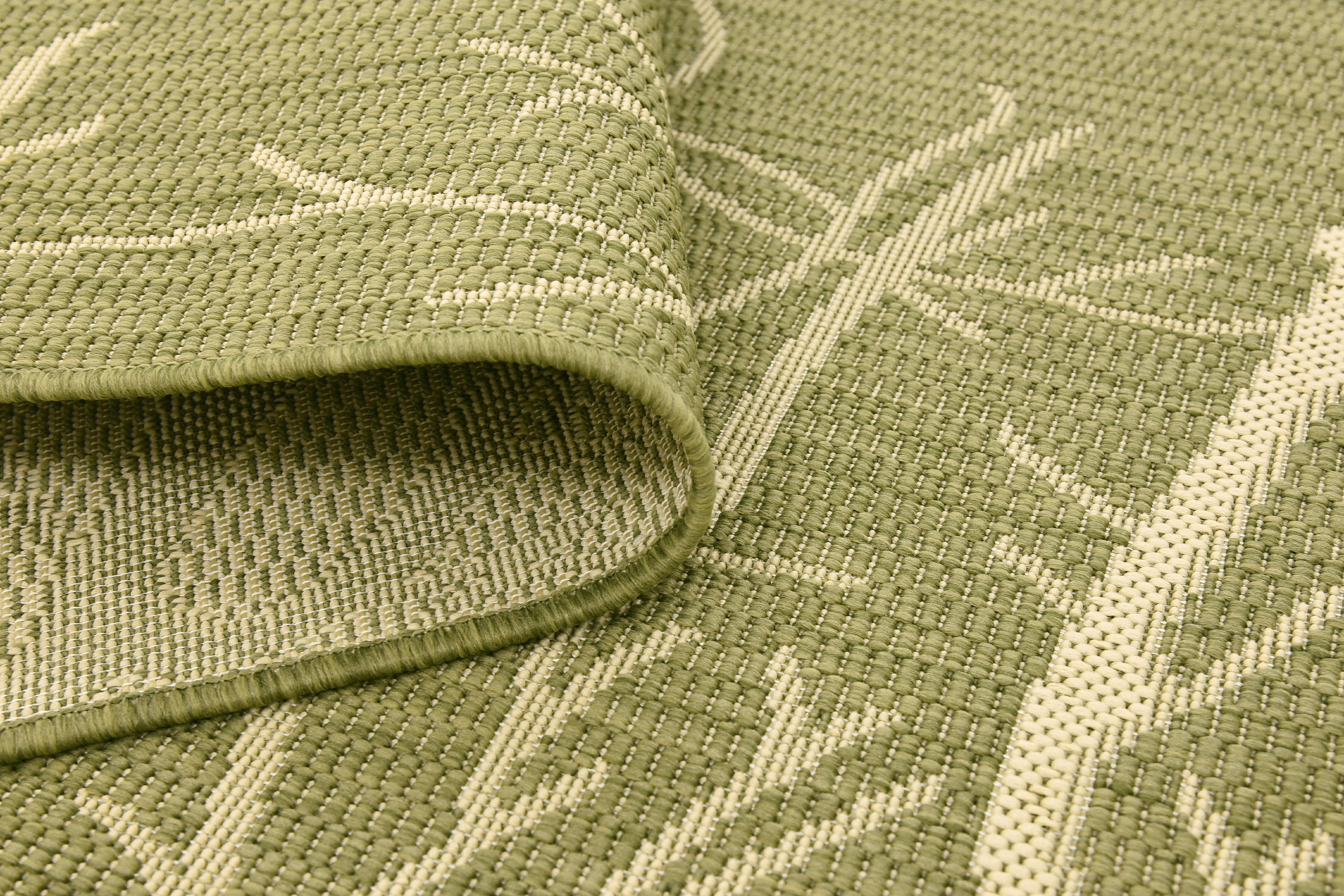 Green 6' x 9' Outdoor Botanical Rug Area Rugs eSaleRugs