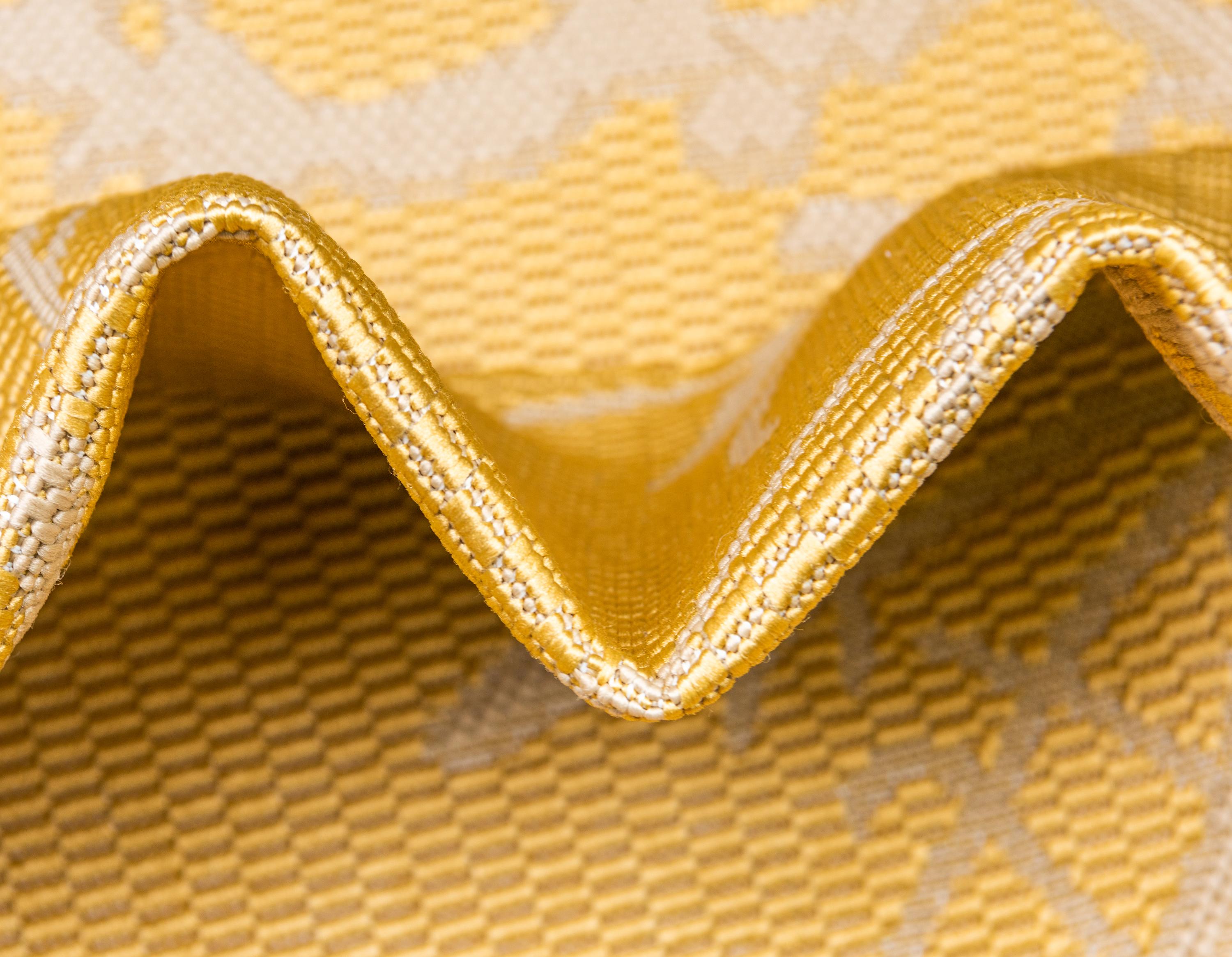 Yellow 6' x 9' Outdoor Botanical Rug eSaleRugs