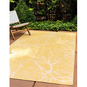 Unique Loom 5' x 8' Outdoor Botanical Rug