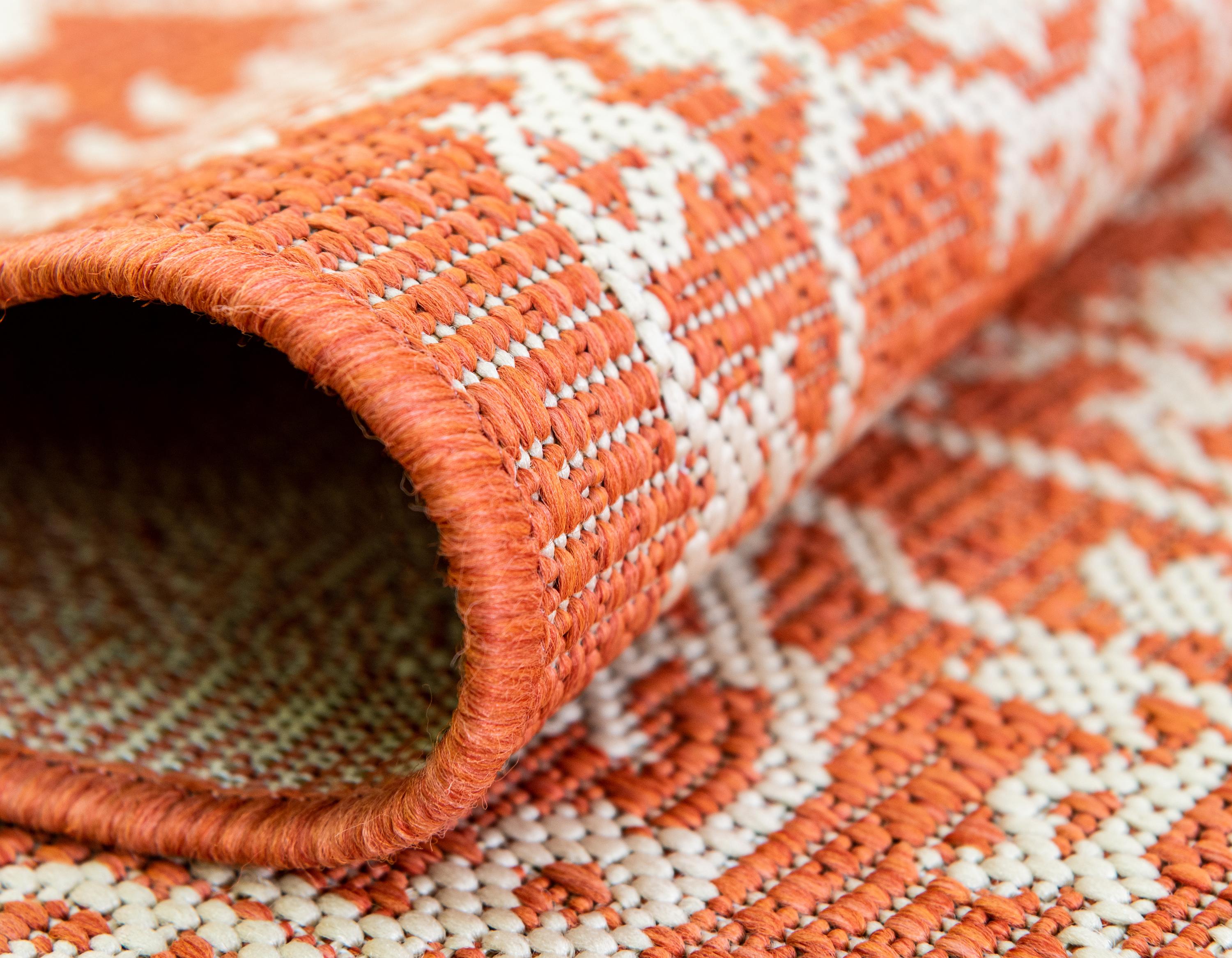 Terracotta 9' x 12' Outdoor Botanical Rug eSaleRugs