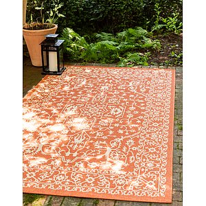 Unique Loom 6' x 9' Outdoor Botanical Rug