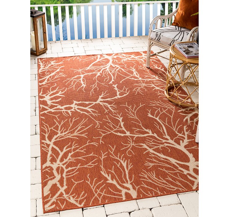 8' x 11' 4 Outdoor Botanical Rug