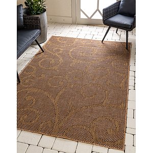 5' x 8' Outdoor Botanical Rug