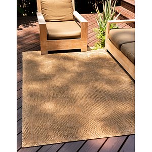 Unique Loom 7' x 10' Outdoor Botanical Rug