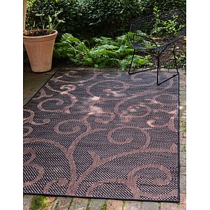 Unique Loom 5' x 8' Outdoor Botanical Rug