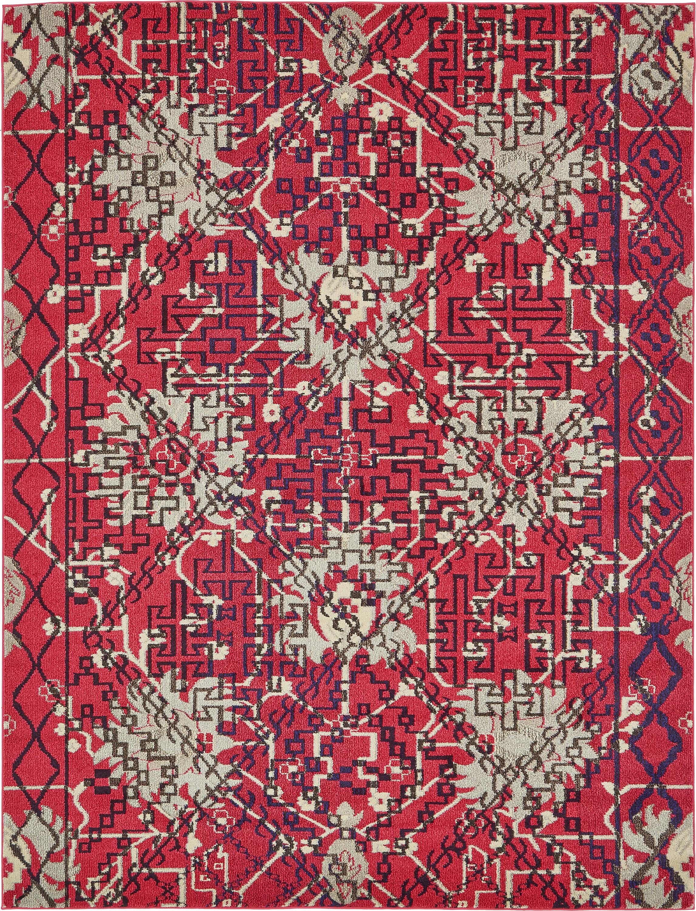 Red 8' x 10' Santa Fe Rug eSaleRugs