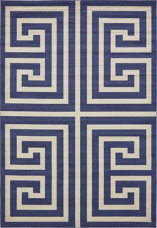 Navy Blue 8 X 11 4 Greek Key Rug Area Rugs Erugs Main Image Of Rug