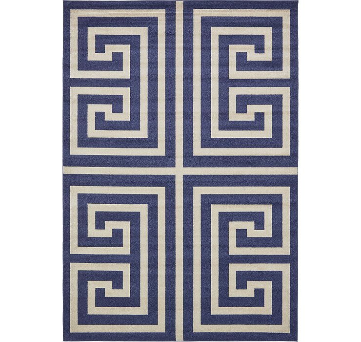 8' x 11' 4 Greek Key Rug