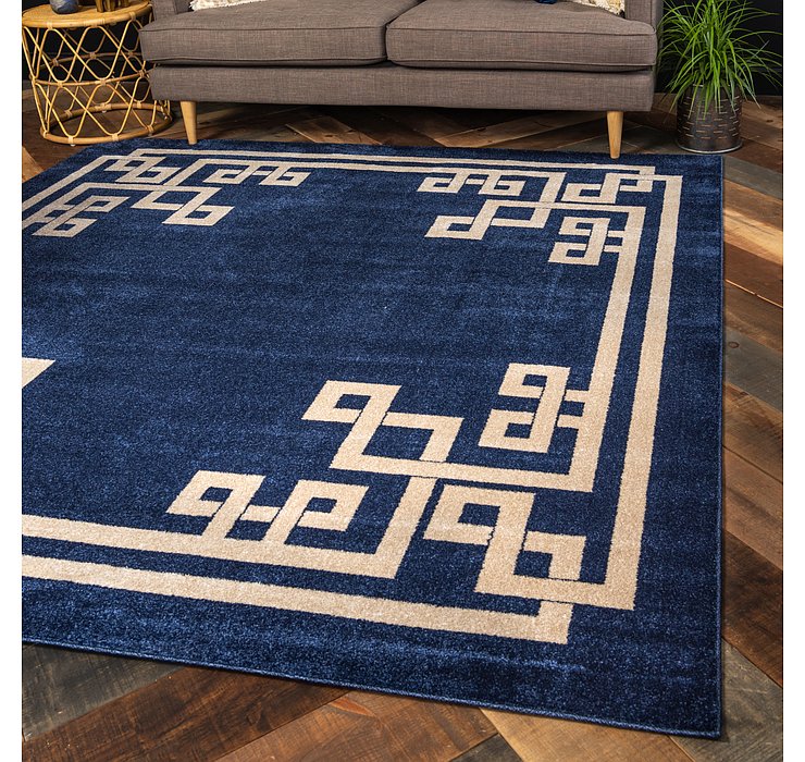 8' x 8' Greek Key Square Rug