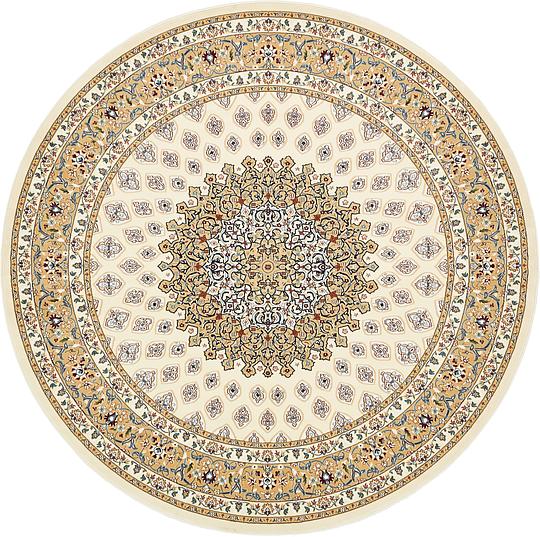 Ivory 10' x 10' Nain Design Round Rug Area Rugs eSaleRugs