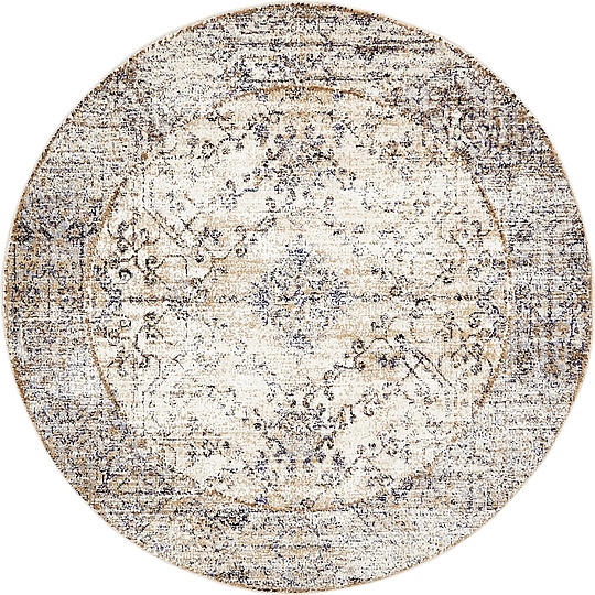 Cream 5' x 5' Lexington Round Rug Area Rugs eSaleRugs
