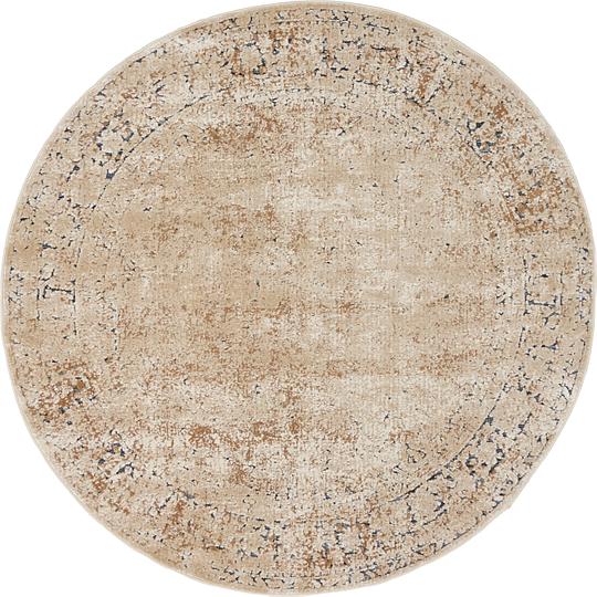 Beige 4 X Villa Round Rug Area Rugs Irugs Uk Main Image Of Rug