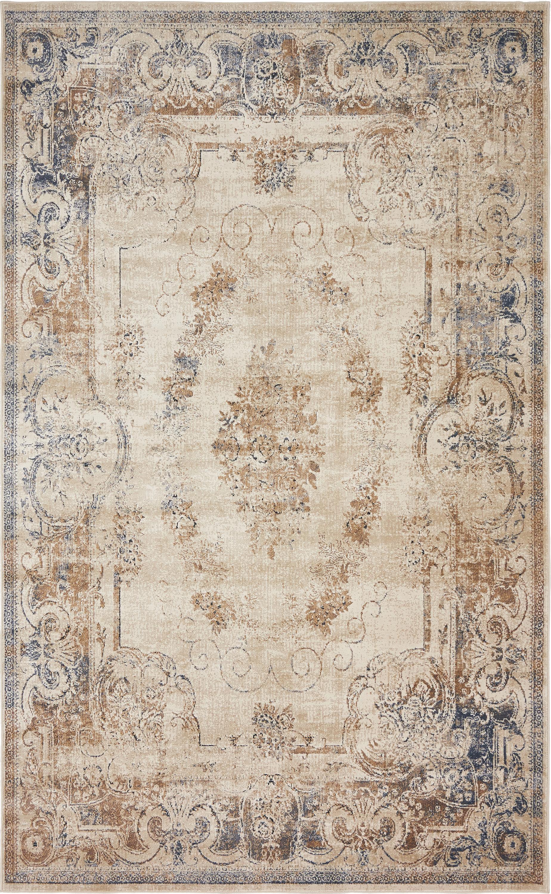 Beige 5' x 8' Villa Rug eSaleRugs