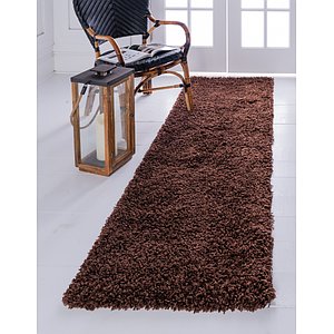 75cm x 600cm Solid Shag Runner Rug