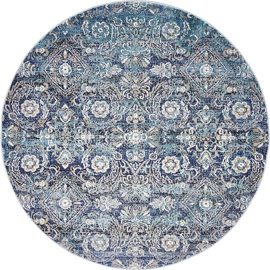Teal 5' x 5' Lexington Round Rug Area Rugs eSaleRugs