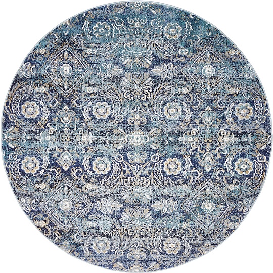 Teal 5' x 5' Lexington Round Rug Area Rugs eSaleRugs
