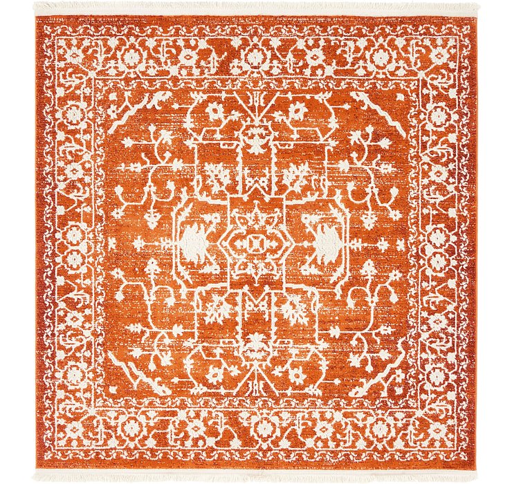 4' x 4' New Vintage Square Rug