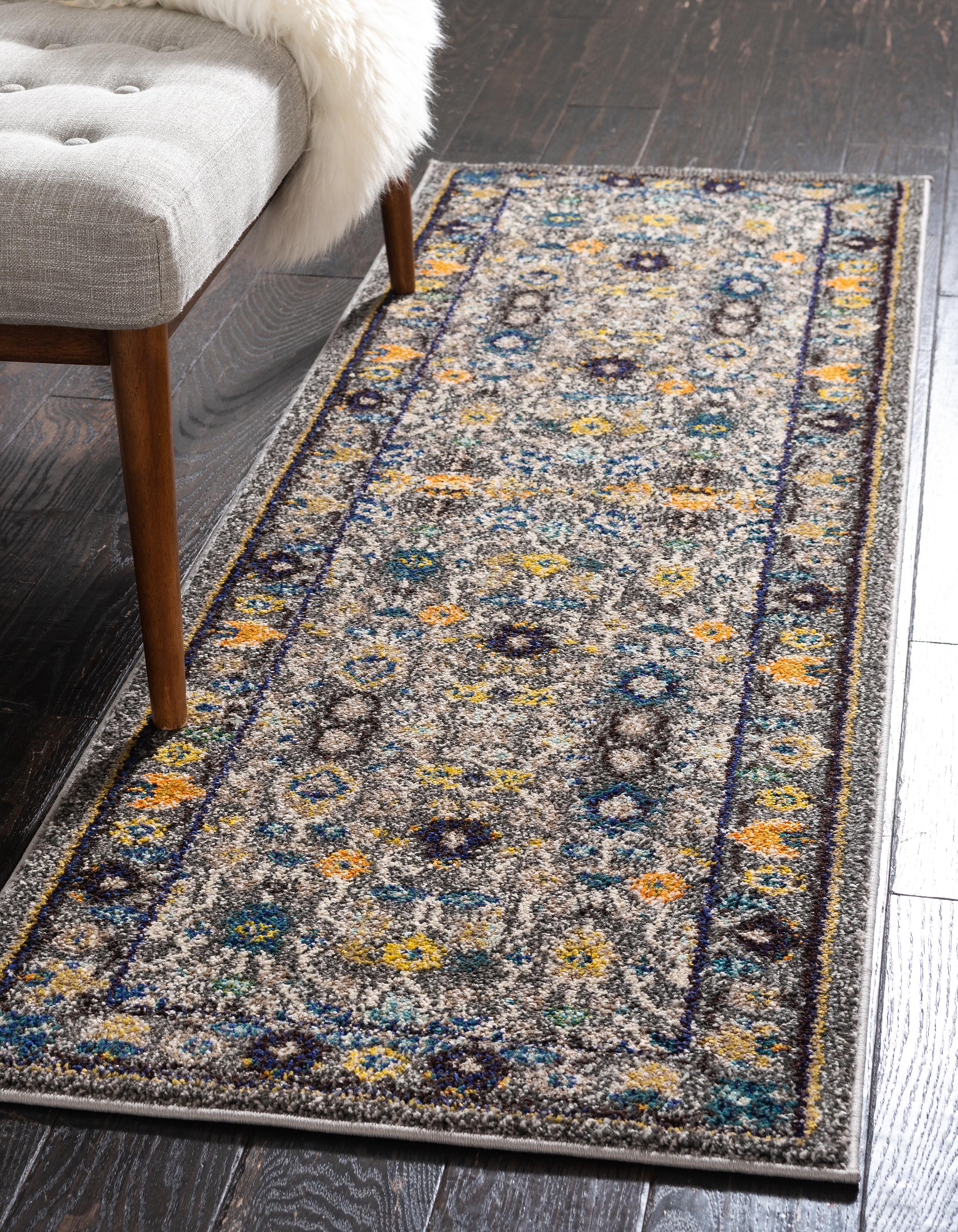 Gray 2' 7 x 10' Palazzo Runner Rug Rugs.ca