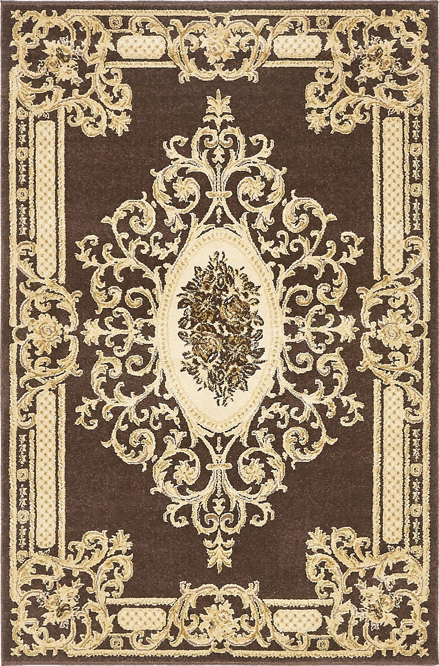 Brown 4' x 6' Victoria Rug eSaleRugs